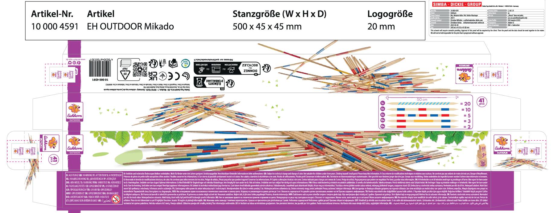 Eichhorn Mikado 100004591 Nombre de joueurs (max.): 4