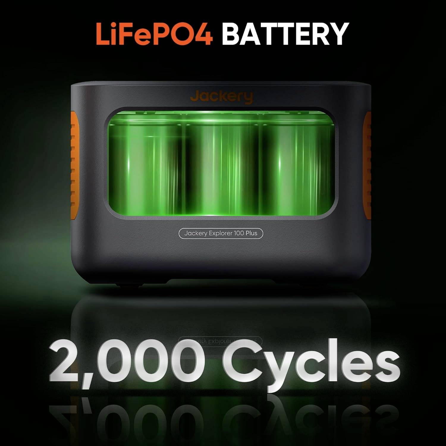 Jackery Explorer 100 Plus Batterie externe 31 Ah LiFePO 4 noir, orange avec régulateur de charge