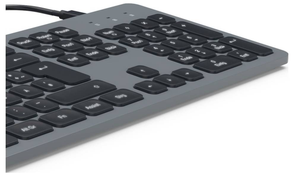 Hama CK-400 USB Clavier allemand, QWERTZ noir touches multimédia