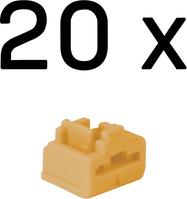 Gros plan 20x d'une icône de connecteur de prise Ethernet RJ45 orange sur fond blanc.