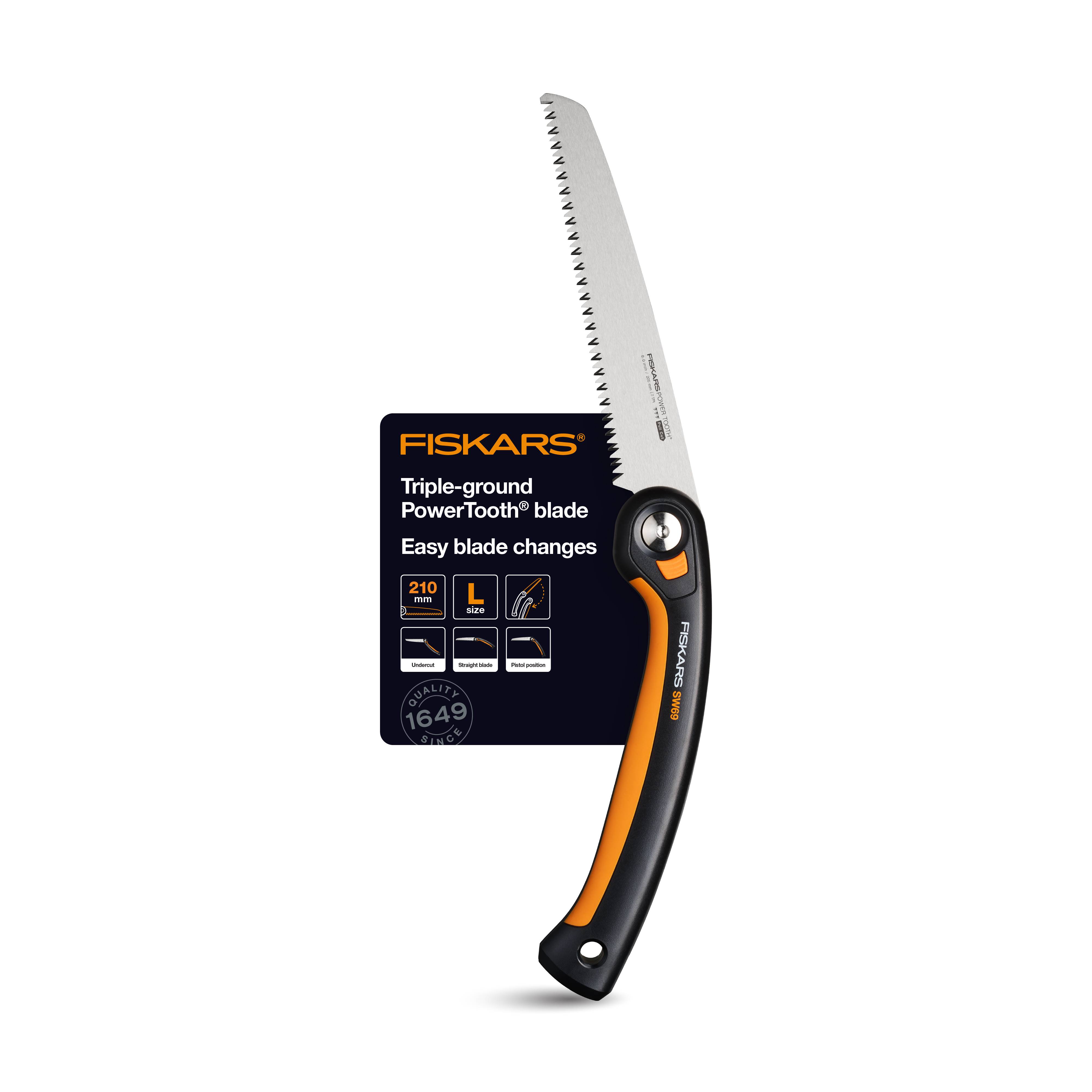 Fiskars 1067553 SW69 manuelle Scie repliable 210 mm