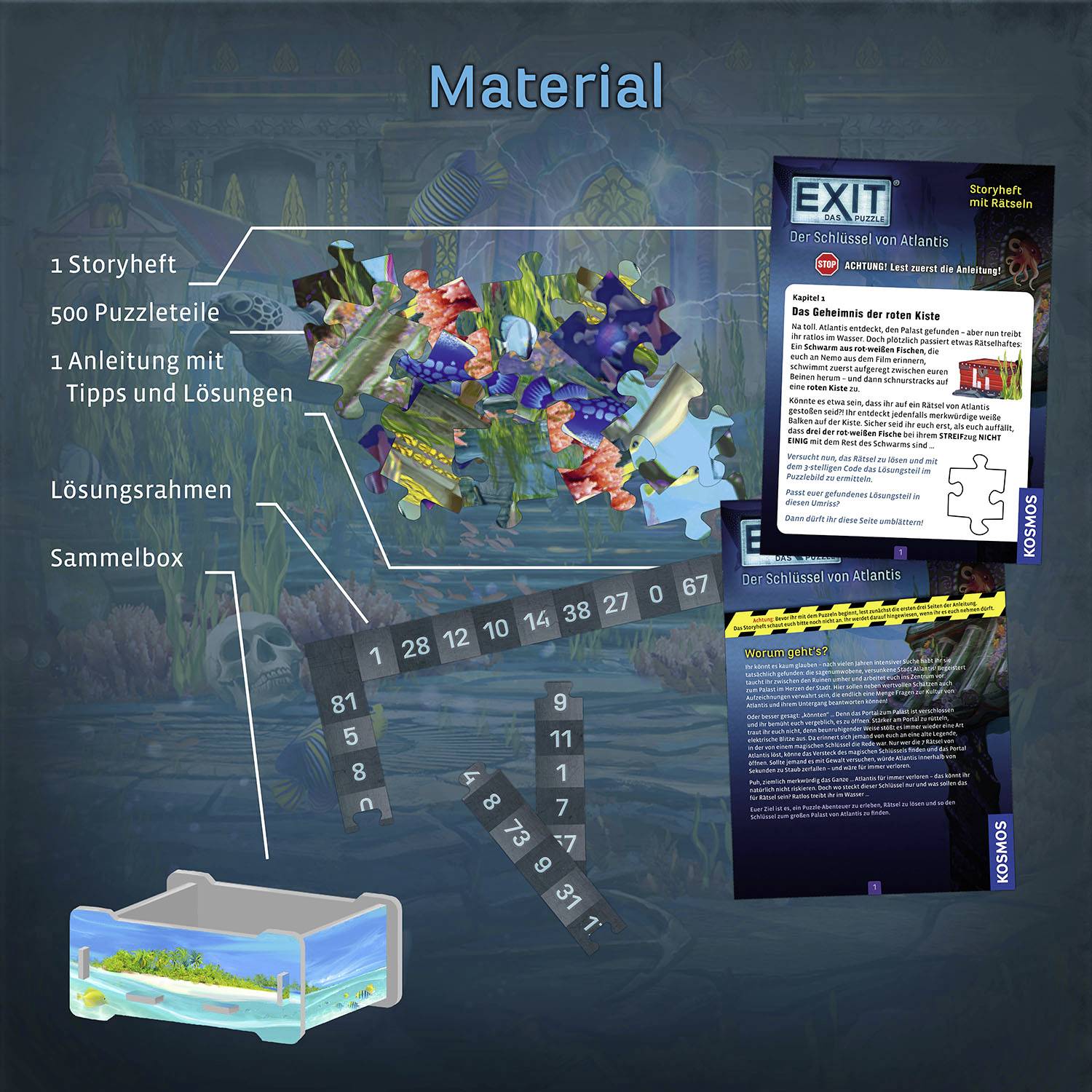 Kosmos EXIT Puzzle Der Schlüssel von Atlantis 44138905