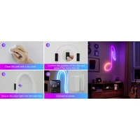 Govee H10D1001 Neon Rope Light 2 Bracket  - 20 pcs- Black Clip de serrage plastique 20 pc(s) Govee H10D1001 Neon Rope Light 2 Bracket  - 20 pcs- Black Clip de serrage plastique 20 pc(s)