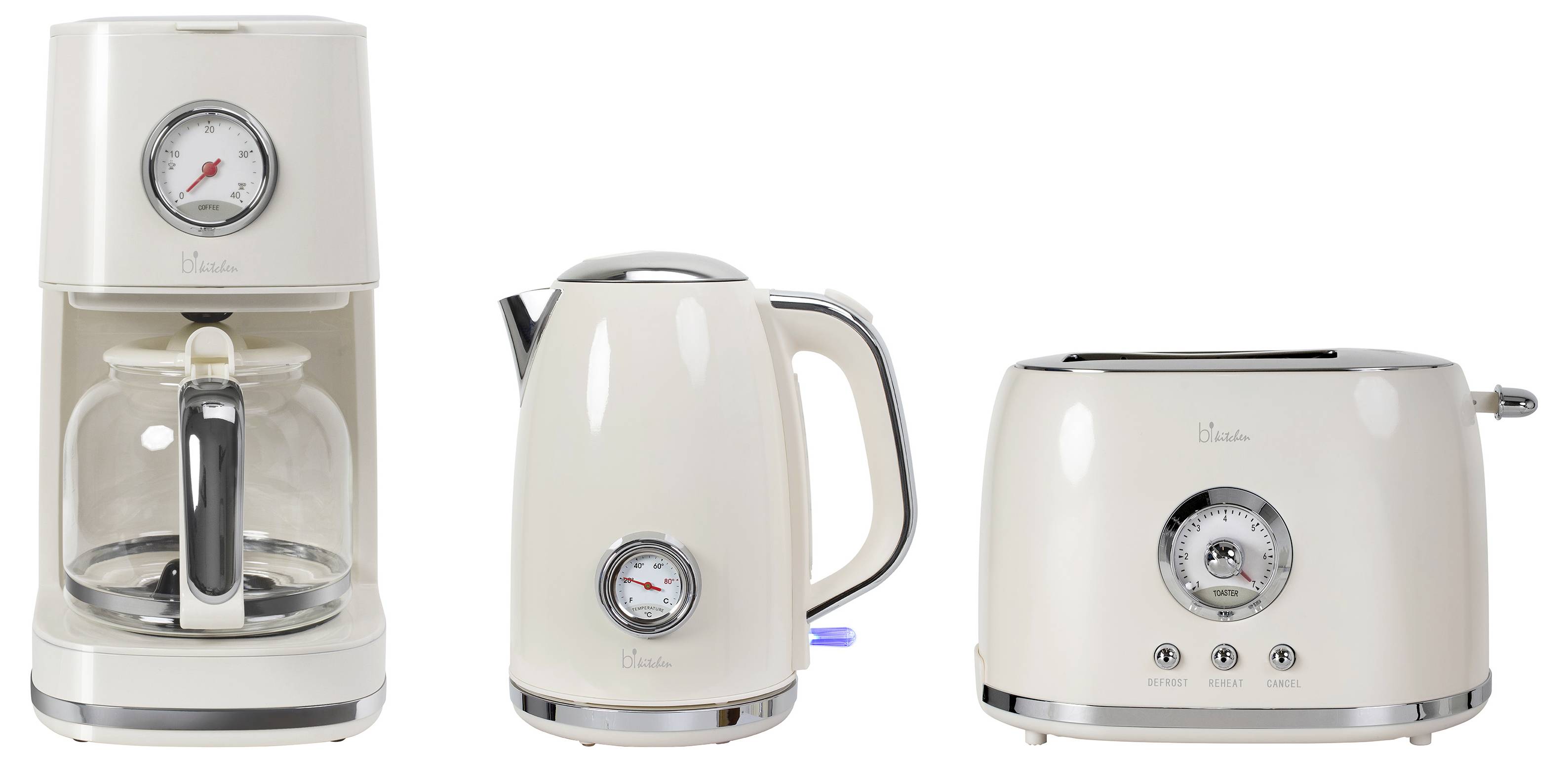 BiKitchen nostalgia 200 Grille-pain blanc crème (brillant)