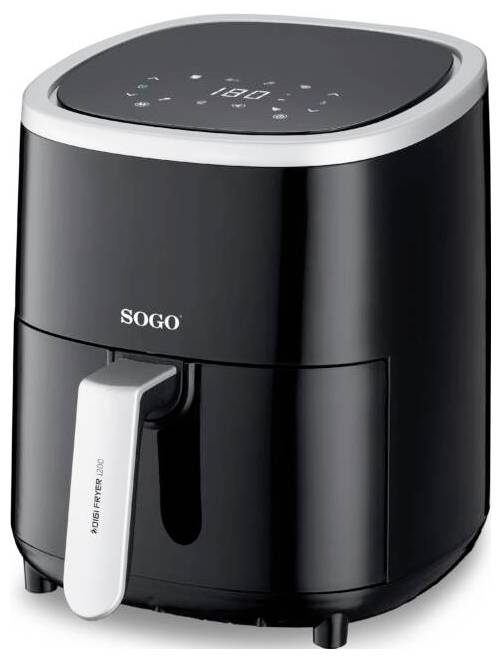 SOGO Human Technology FRE-SS-10865 Friteuse à air chaud 3.5 l 1200 W noir, argent