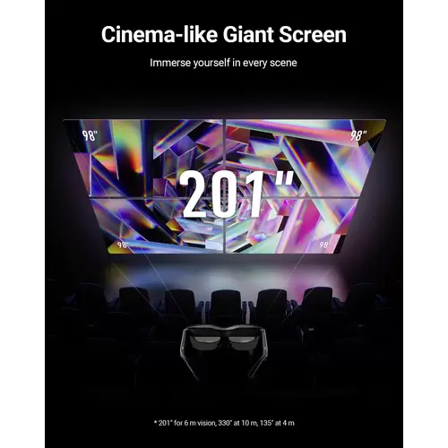 TCL RayNeo Air 2s Lunettes AR noir avec sonorisation intégrée TCL RayNeo Air 2s Lunettes AR noir avec sonorisation intégrée