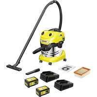 Kärcher Home & Garden WD 4-18 S Dual Battery Set V-20/22 1.628-626.0 Aspirateur sec/humide sans fil 380 W 20 l 2 batteries Kärcher Home & Garden WD 4-18 S Dual Battery Set V-20/22 1.628-626.0 Aspirateur sec/humide sans fil 380 W 20 l 2 batteries