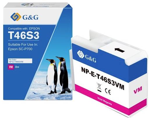 G&G Encre de recharge compatible magenta 1E46S3-VMGG