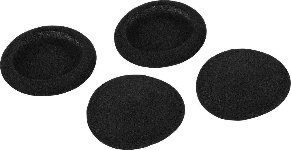 Monacor EP-302 Coussinets pour casque 4 pc(s) noir