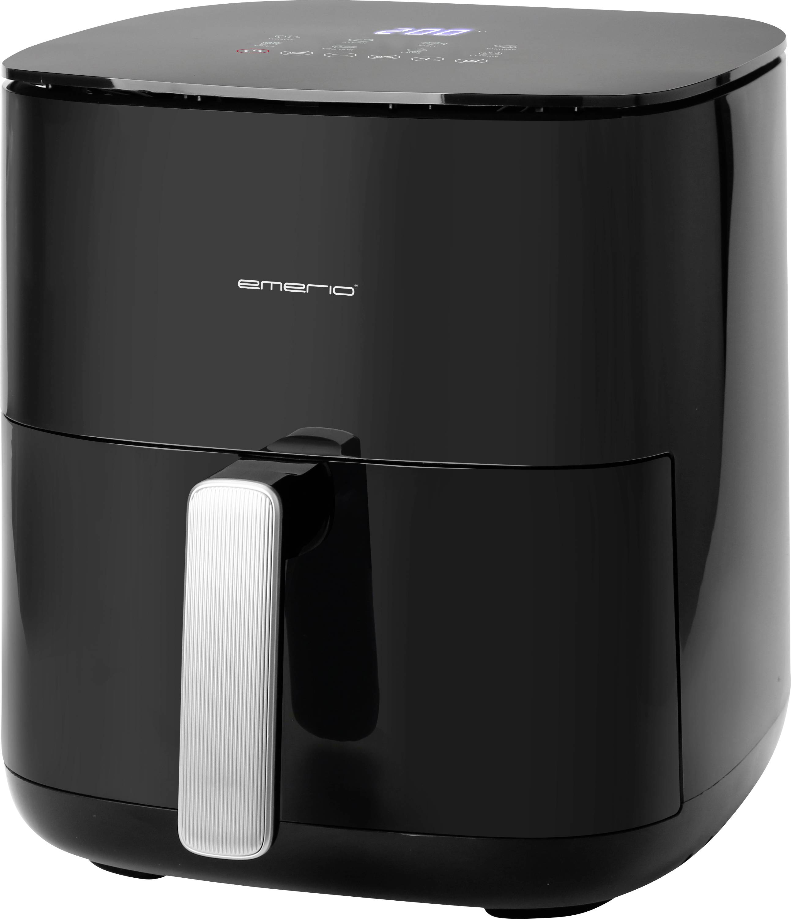 EMERIO AF-131797.1 Friteuse à air chaud 5 l 2000 W sans BPA, fonction minuteur noir
