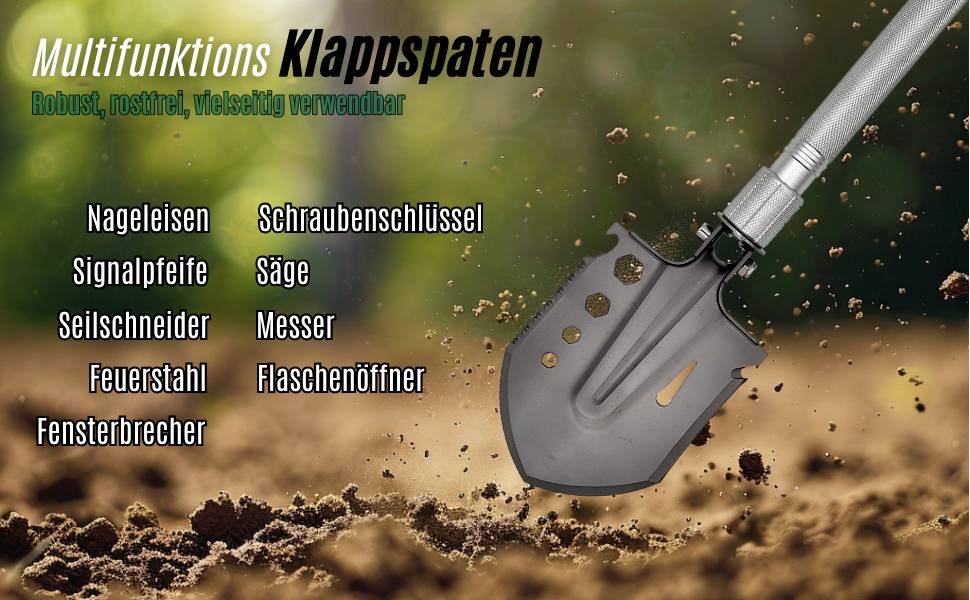 Berger & Schröter 27006 Pelle-bêche avec housse, avec scie, avec lame