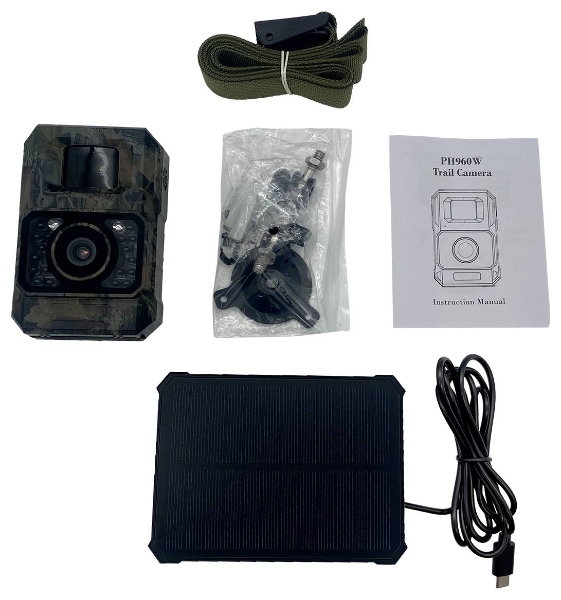 Caméra de chasse Berger & Schröter Mini 48 MP 48 Mill. pixel avec chargeur solaire avec batterie Li-ion marron camouflage , noir