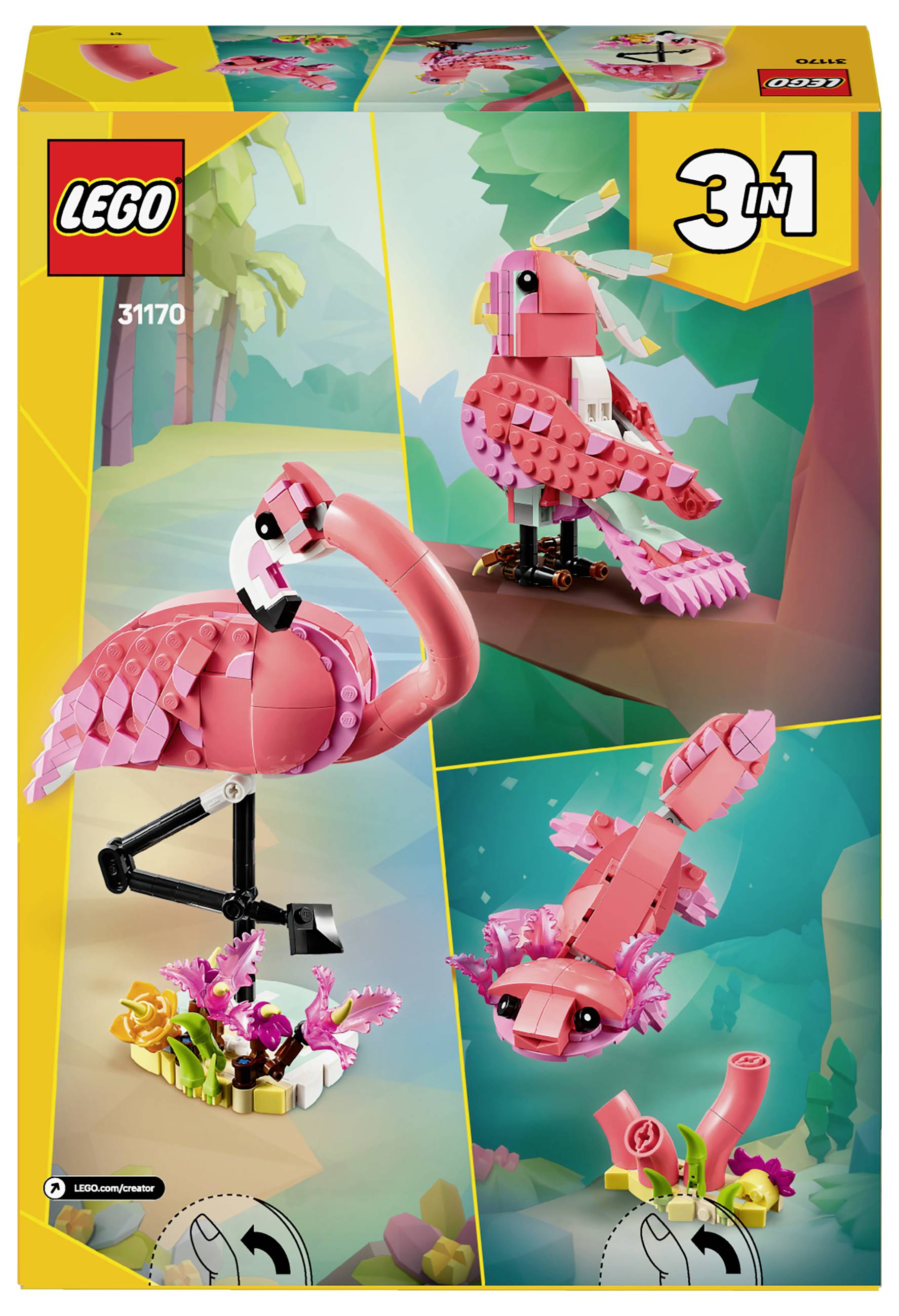 31170 LEGO® CREATOR Animaux sauvages: Rose Flamingo