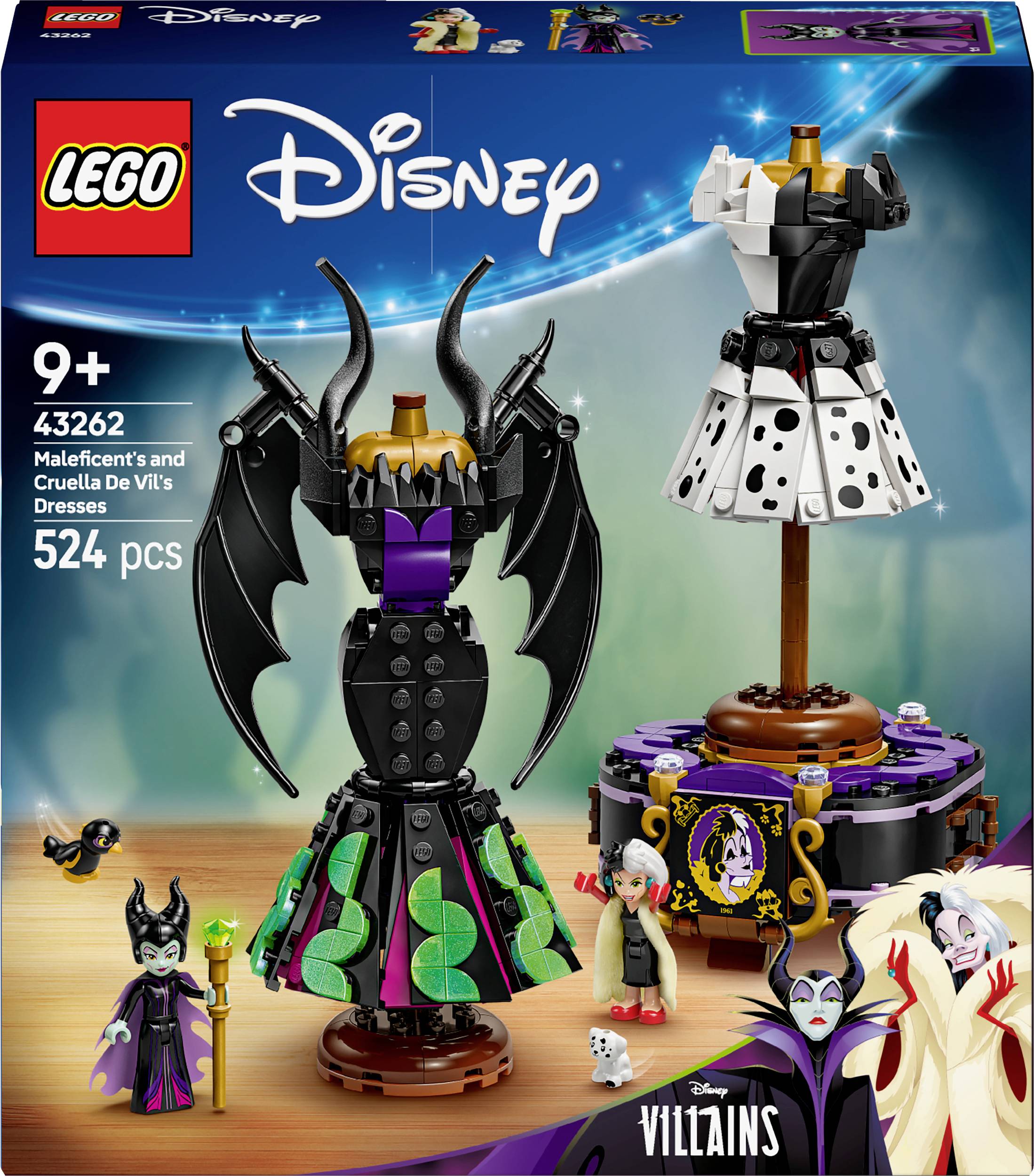 43262 LEGO® DISNEY Les robes Malefiz et Cruella de vil