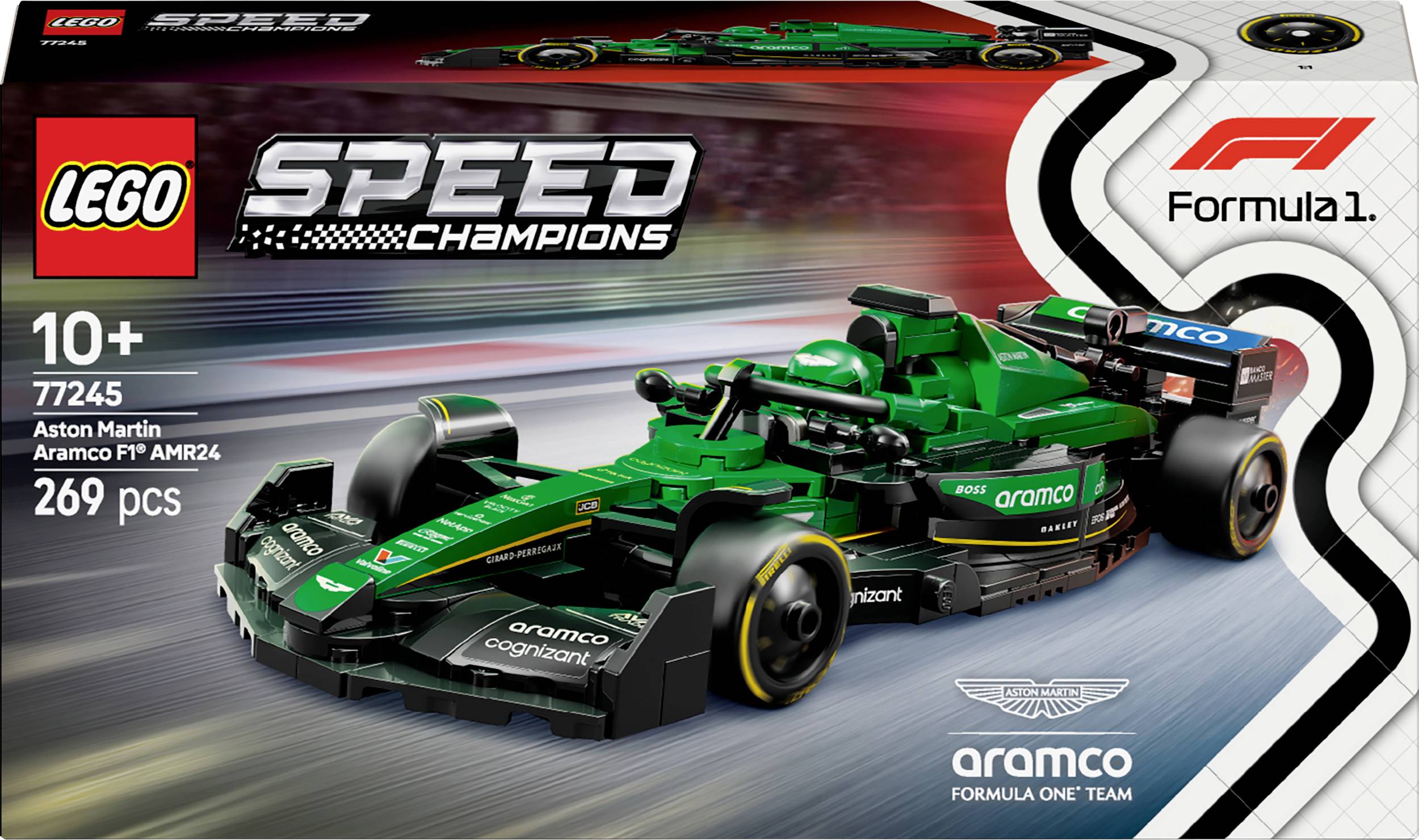 77245 LEGO® SPEED CHAMPIONS Voiture de course Aston Martin Aramco F1 ® AMR24