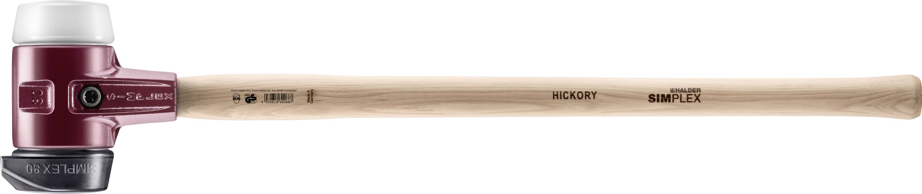 Halder SIMPLEX 3027.281 Masse Manche ergonomique, mi-dur 3220 g 800 mm 1 pc(s)