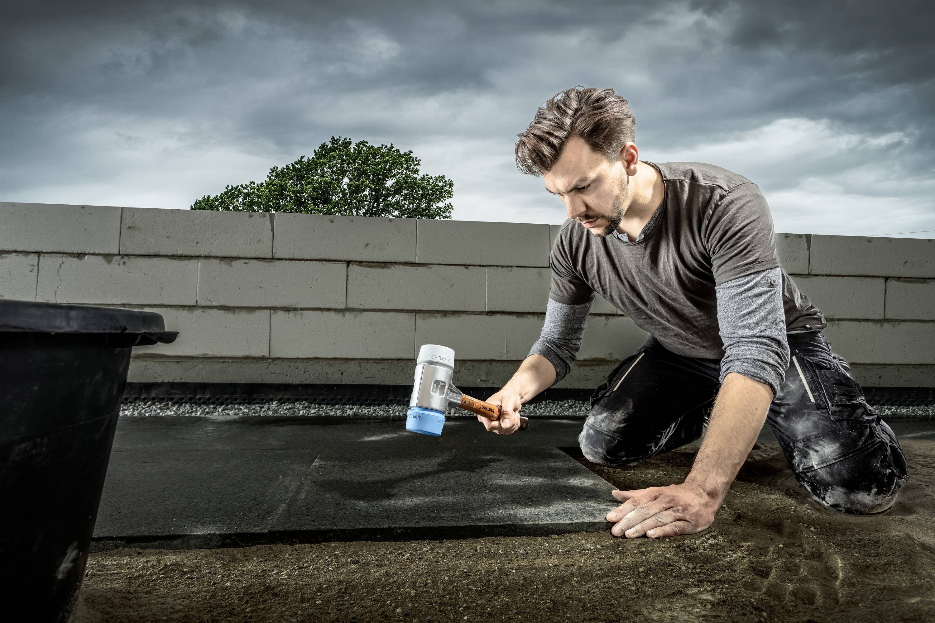 Halder SIMPLEX 3113.060 Marteau à métal Manche ergonomique, mi-dur, souple 850 g 405 mm 1 pc(s)