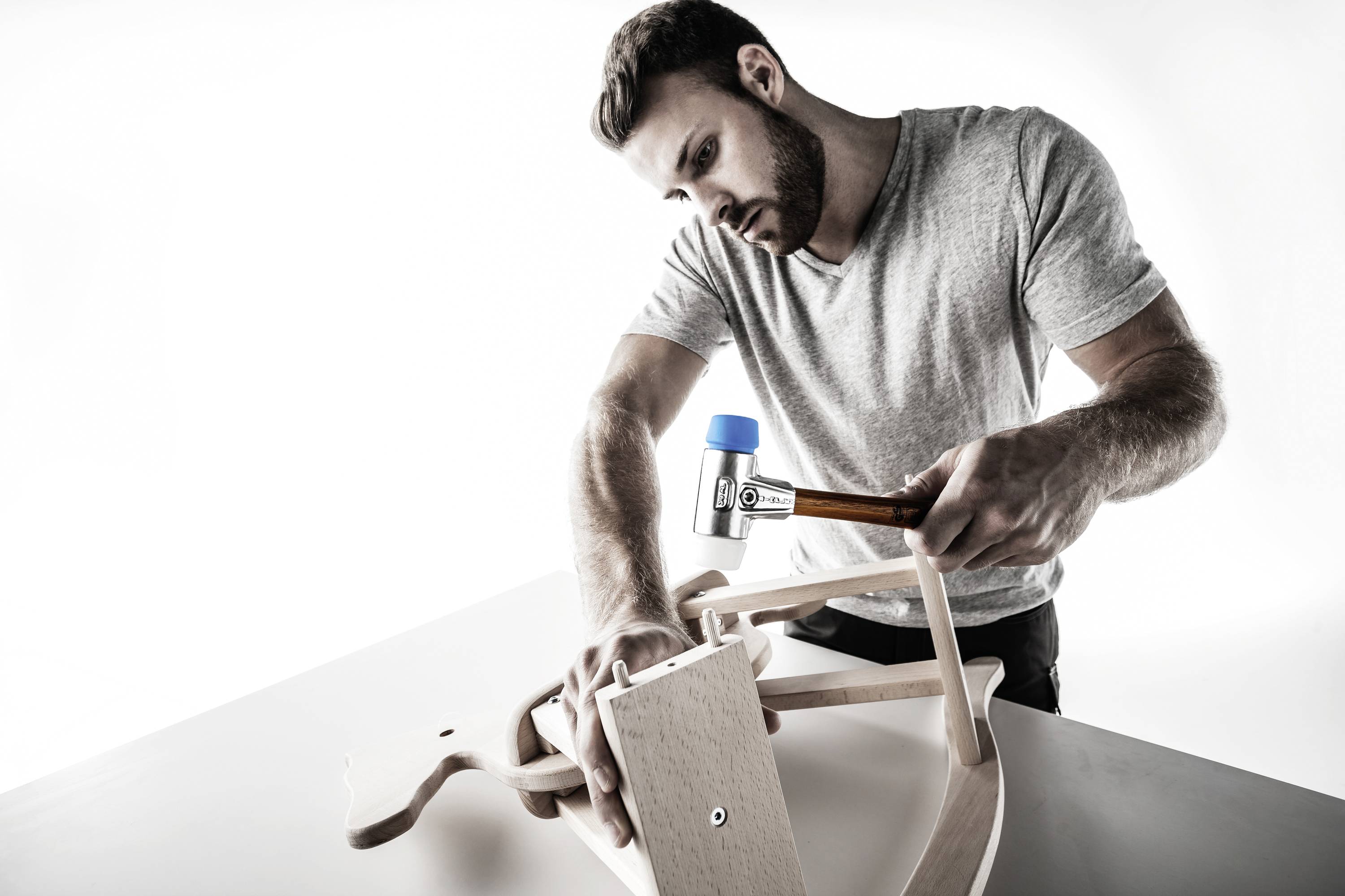 Halder SIMPLEX 3117.040 Marteau à métal Manche ergonomique, mi-dur, souple 350 g 325 mm 1 pc(s)