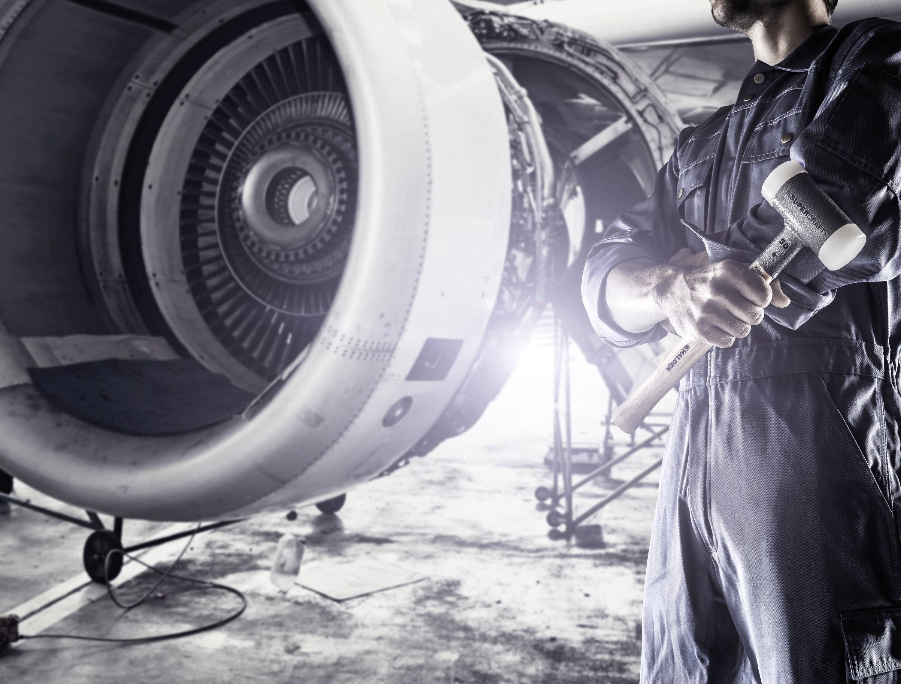 Halder SUPERCRAFT 3366.050 Marteau à métal Manche ergonomique, dur, antichoc de retour 990 g 365 mm 1 pc(s)