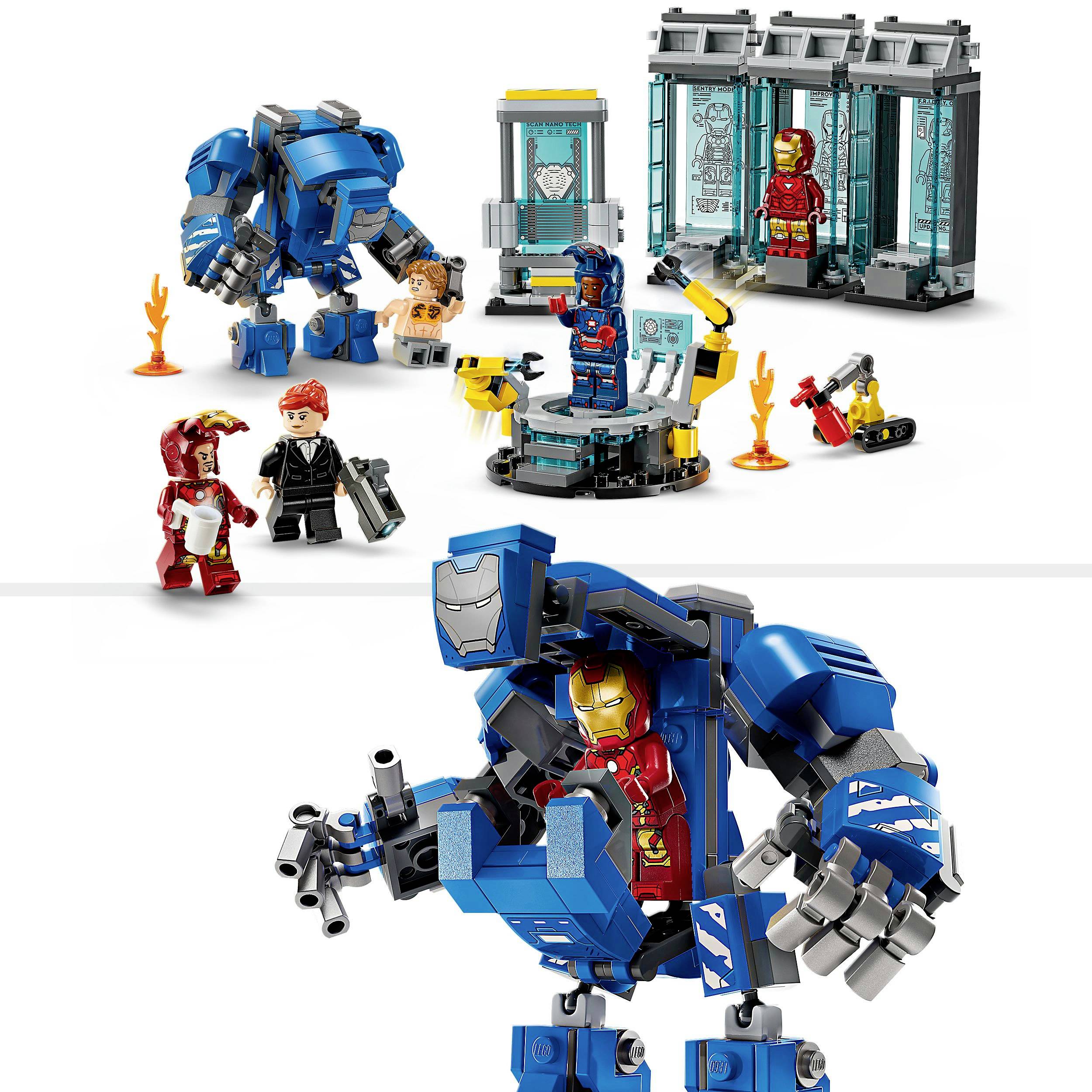 76315 LEGO® MARVEL SUPER HEROES Laboratoire Iron Man : hall des armures