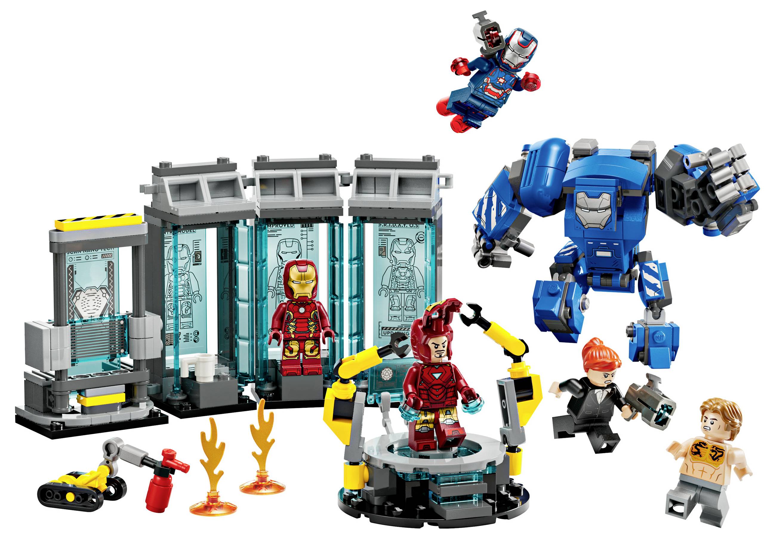 76315 LEGO® MARVEL SUPER HEROES Laboratoire Iron Man : hall des armures