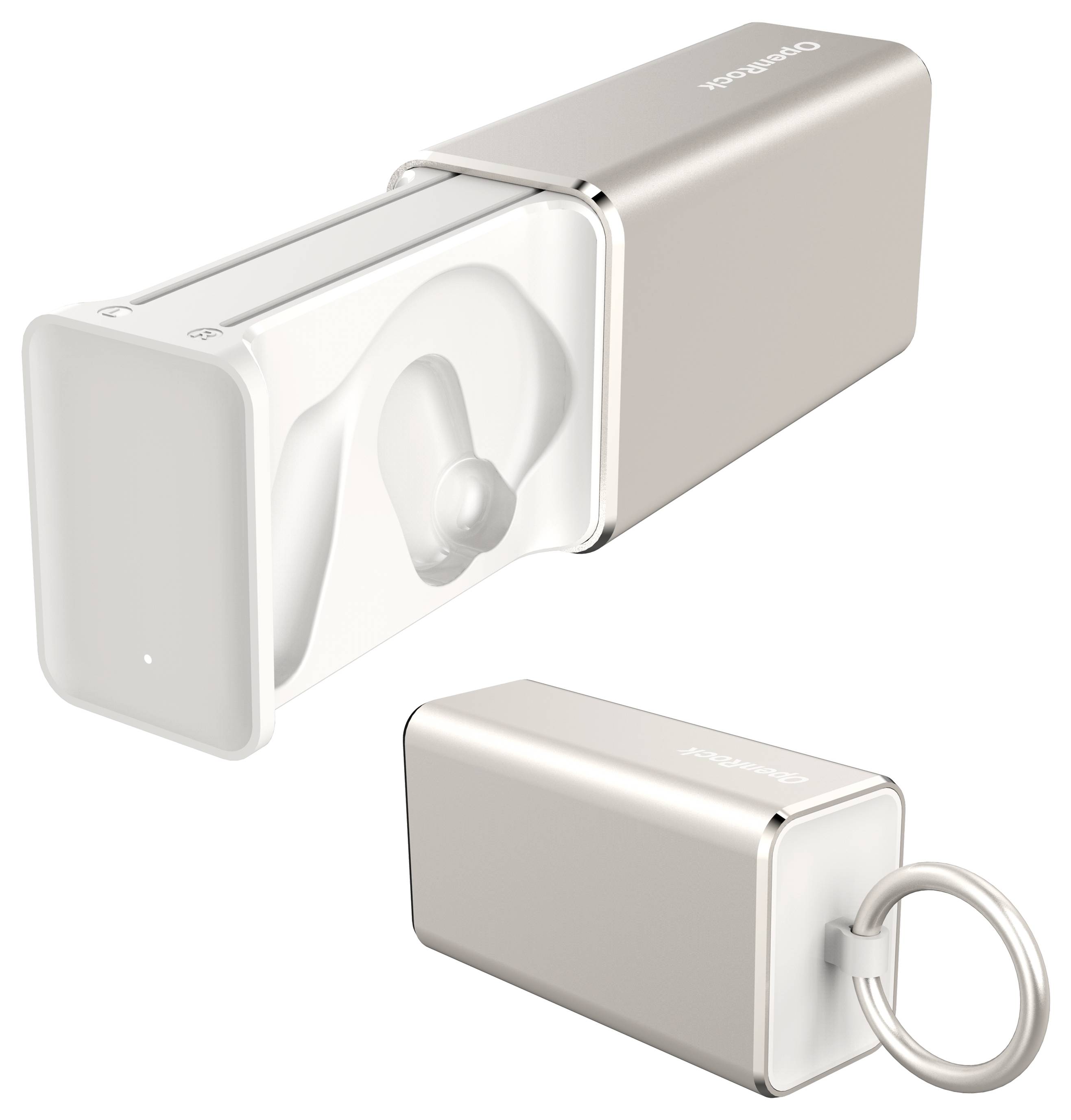 OneOdio OpenRock X White Écouteurs intra-auriculaires Bluetooth Stereo blanc pour le sport