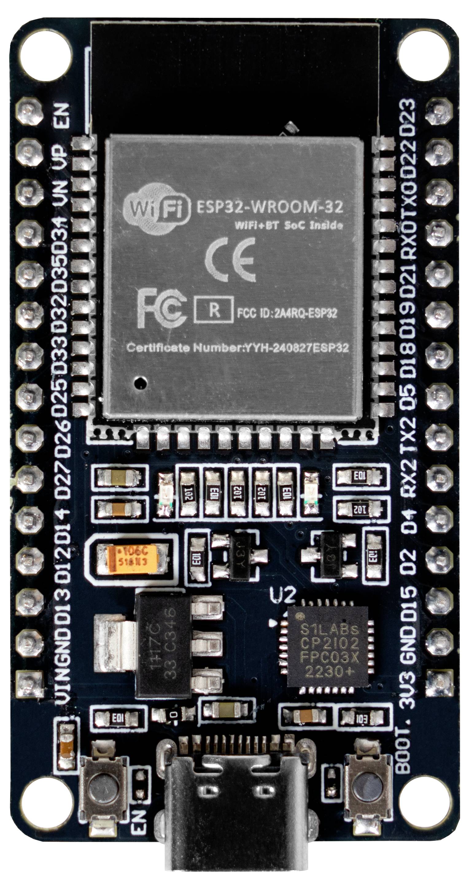 Joy-it SBC-NodeMCU-ESP32-C Microcontrôleur Node MCU ESP32 Mikrocontroller Board