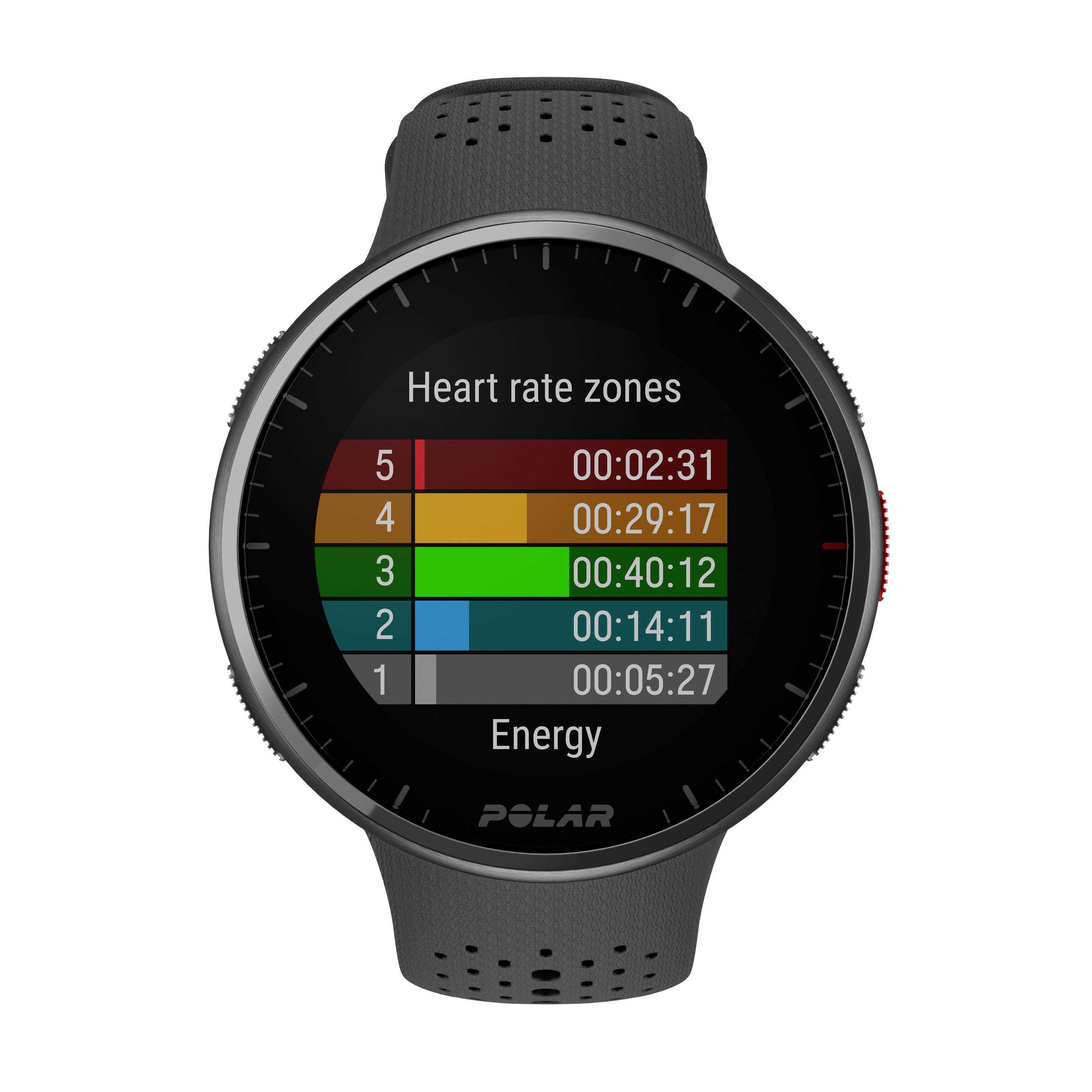 Polar PACER PRO HR Montre cardio GPS avec ceinture pectorale carbone, gris