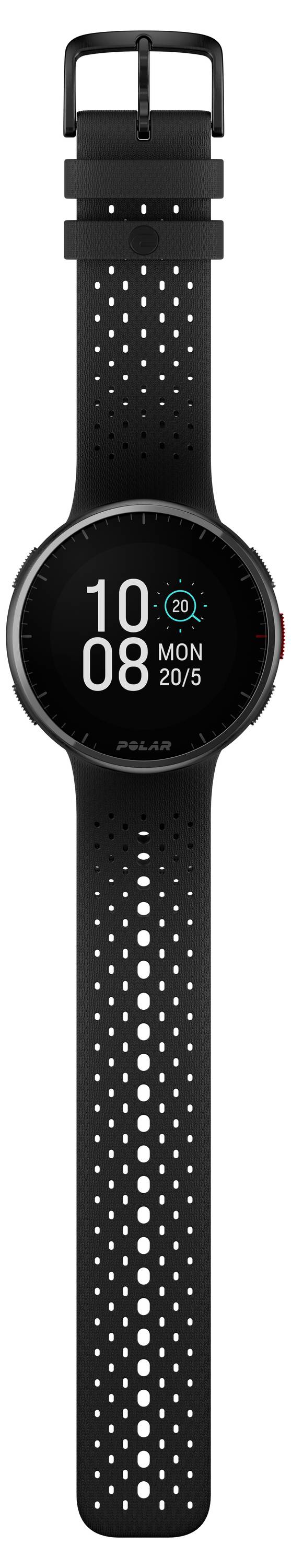 Polar PACER PRO HR Montre cardio GPS avec ceinture pectorale carbone, gris