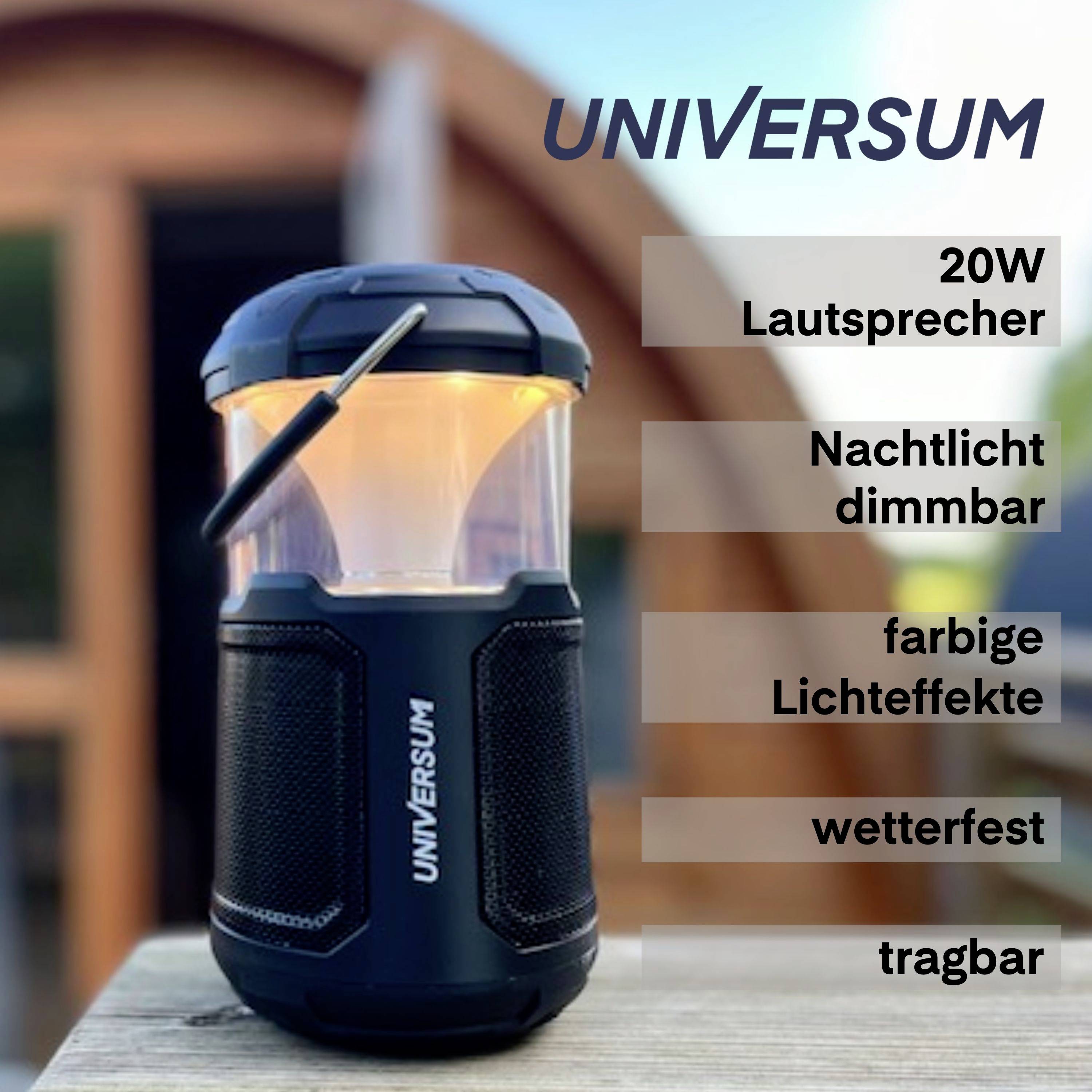 UNIVERSUM BT 300 Enceinte Bluetooth AUX, outdoor, USB noir
