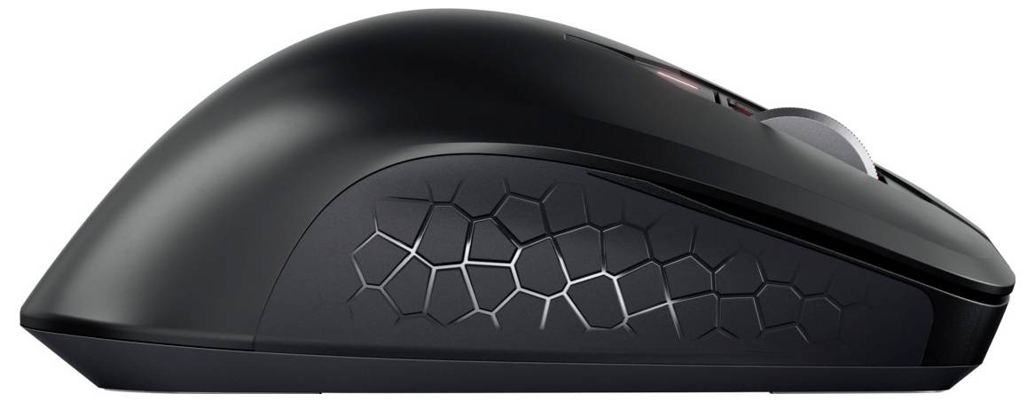 CHERRY MSW Stream Comfort Souris radio optique noir 6 Boutons 4000 dpi ergonomique, Touches à frappe silencieuse