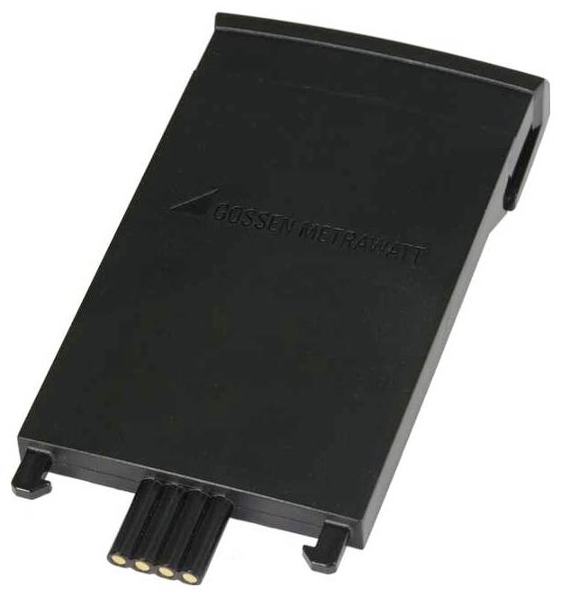 Un adaptateur noir de Gossen Metrawatt avec plusieurs broches de contact. Principalement utilisé pour connecter ou alimenter des appareils électriques.