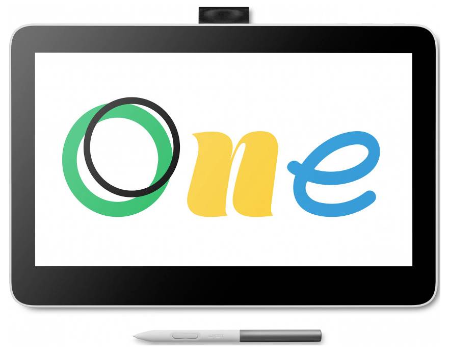 Écran à stylet créatif USB Wacom One 13 touch pen noir, blanc