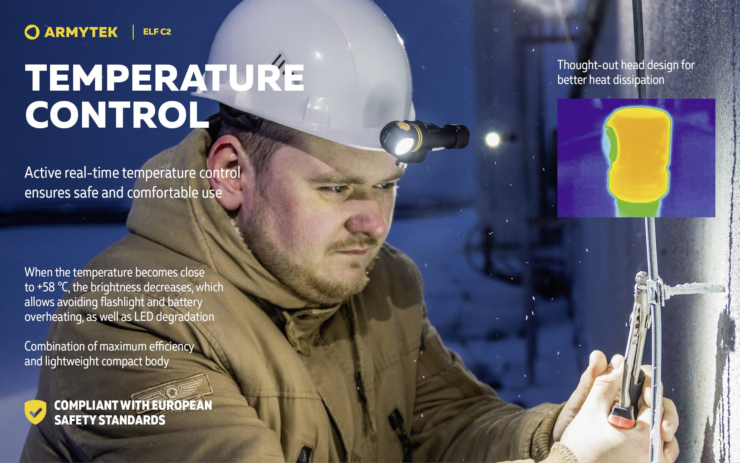 ArmyTek Elf C1 neutralweiß LED Lampe de poche à batterie 1100 lm 65 g