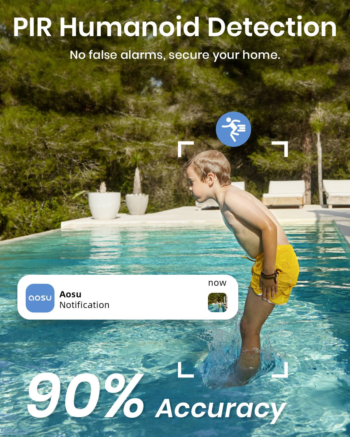 AOS-C7L2.WAEU01000 Aosu C7L Wi-Fi IP Caméra de surveillance 2304 x 1296 pixels