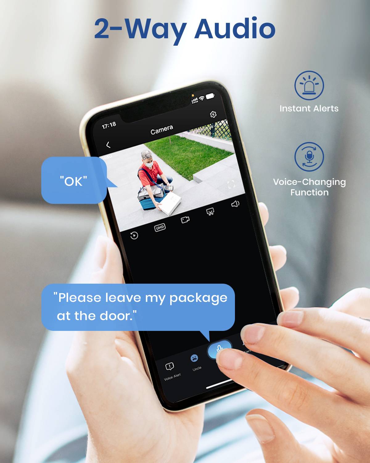 AOS-C7L2.WAEU01000 Aosu C7L Wi-Fi IP Caméra de surveillance 2304 x 1296 pixels