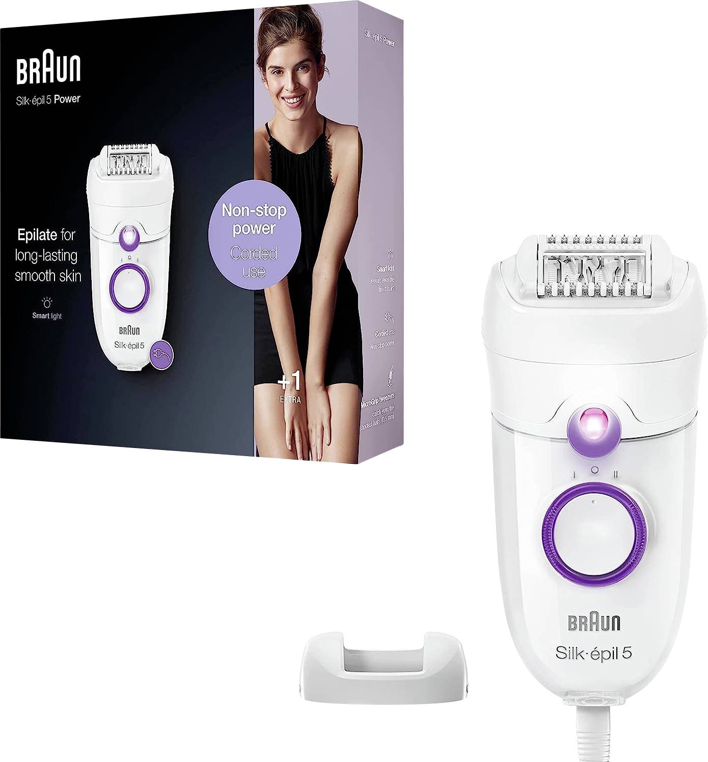 Braun Silk-épil 5 5 Epilateur violet, blanc