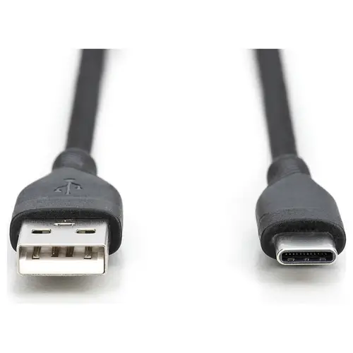 Digitus Câble USB USB 2.0 USB-A mâle, USB-C® mâle 1.00 m noir flexible, très flexible, avec USB, silicone, excellente tenue au Digitus Câble USB USB 2.0 USB-A mâle, USB-C® mâle 1.00 m noir flexible, très flexible, avec USB, silicone, excellente tenue au