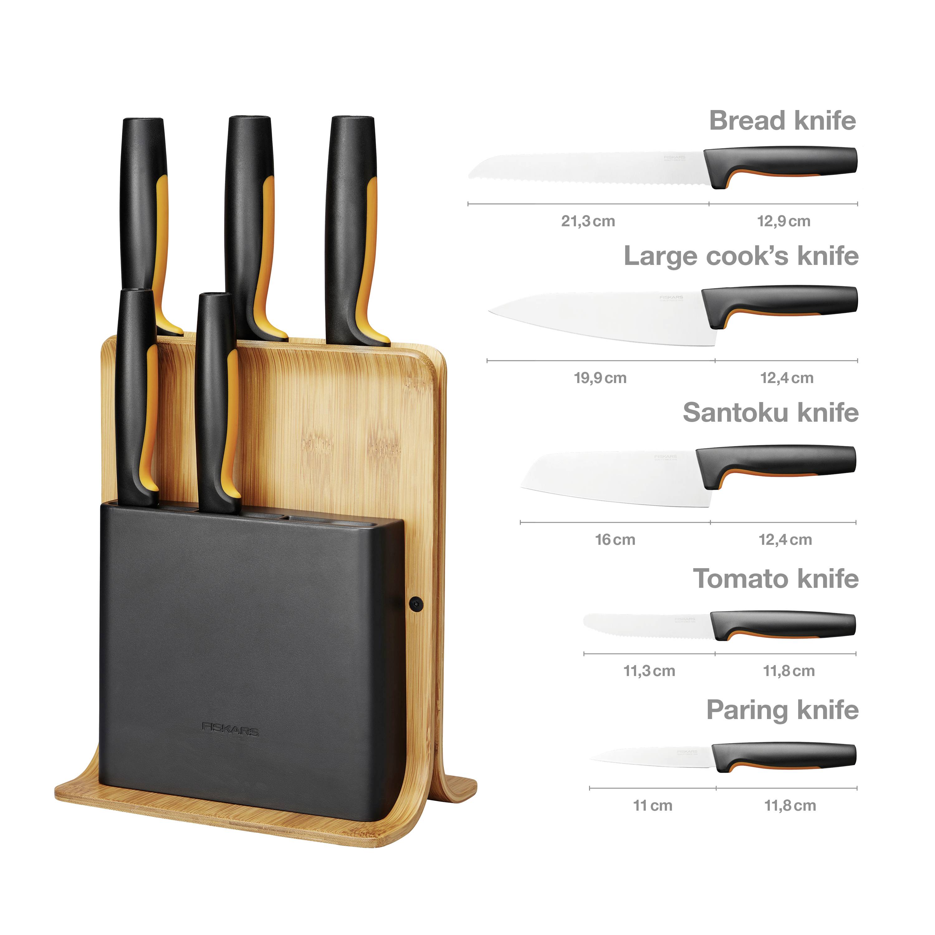 Fiskars 1057552 Bloc de couteaux