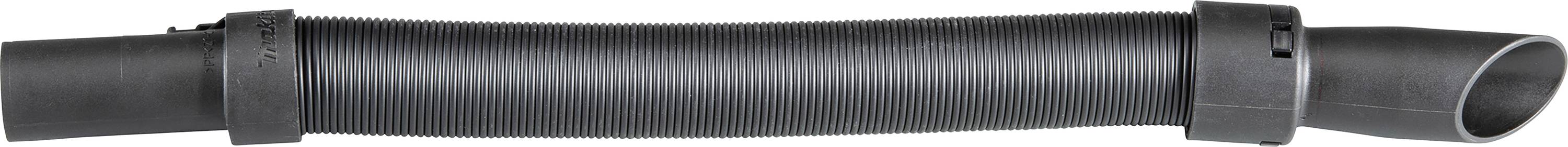 Tuyau flexible noir en plastique, potentiellement destiné à des applications industrielles ou domestiques.