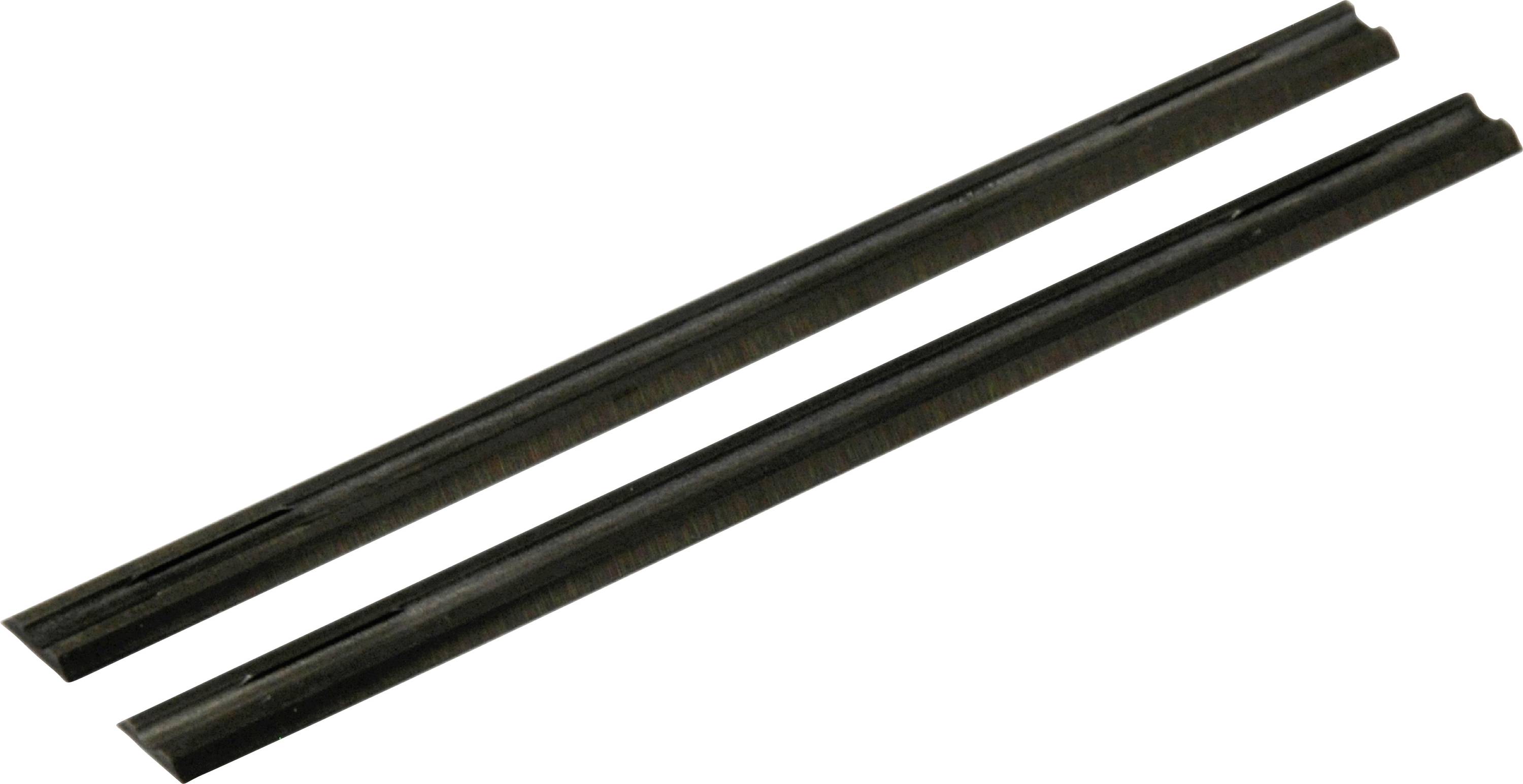 Zwei schwarze parallele Metallstangen auf weißem Hintergrund.