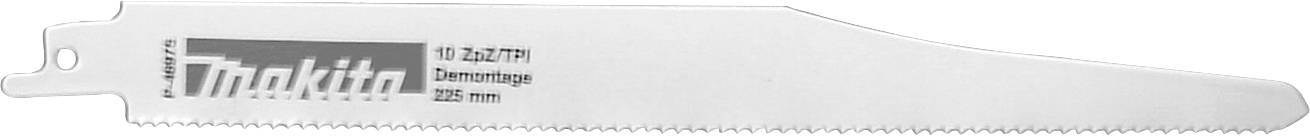 Lame de scie sabre Makita, pour démontage, longueur 225 mm, 10 - 14 dents par pouce.