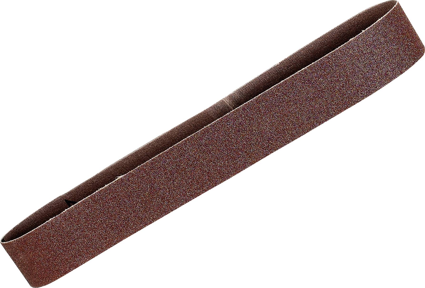 Bande abrasive marron en cercle fermé, adaptée aux machines à poncer ou au ponçage manuel.