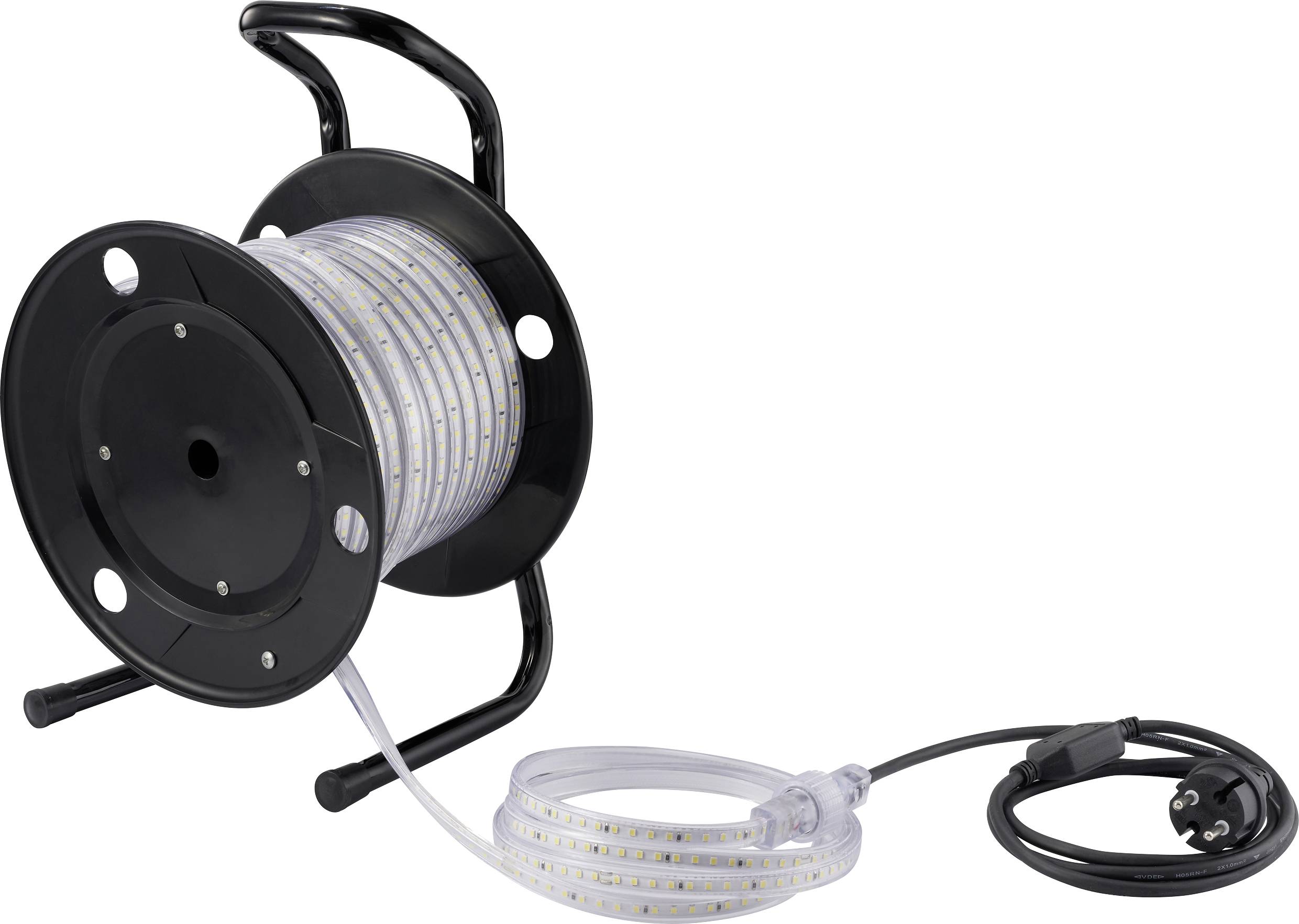 Sygonix SY-6700426 Ruban LED avec connecteur mâle 230 V/AC 25 m blanc froid 1 pc(s)