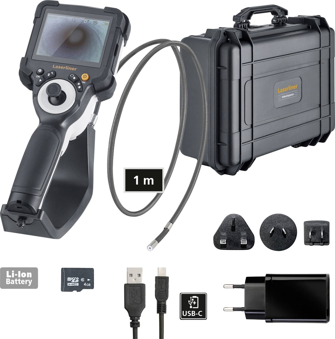 Caméra d'inspection Laserliner 082.235A Ø de la sonde: 9 mm Longueur de sonde: 1 m