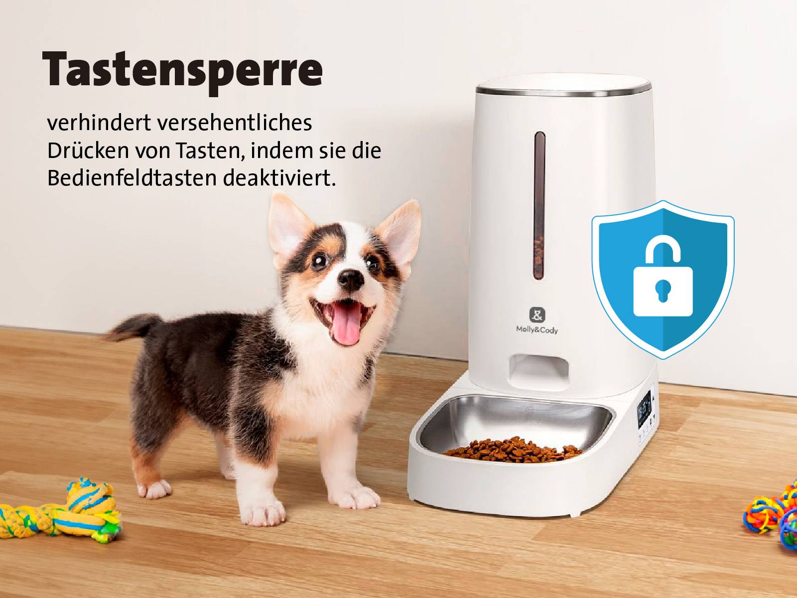 Molly & Cody Distributeur automatique de nourriture BALOU 4 l blanc 1 pc(s) MC100002