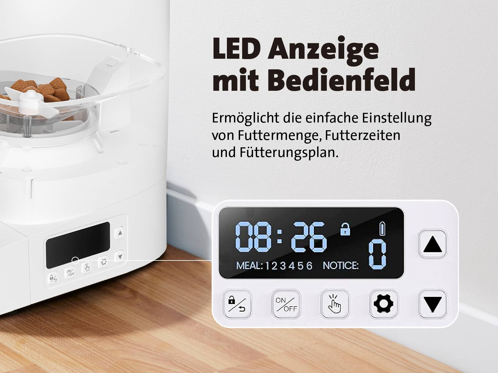 Molly & Cody Distributeur automatique de nourriture BALOU 4 l blanc 1 pc(s) MC100002