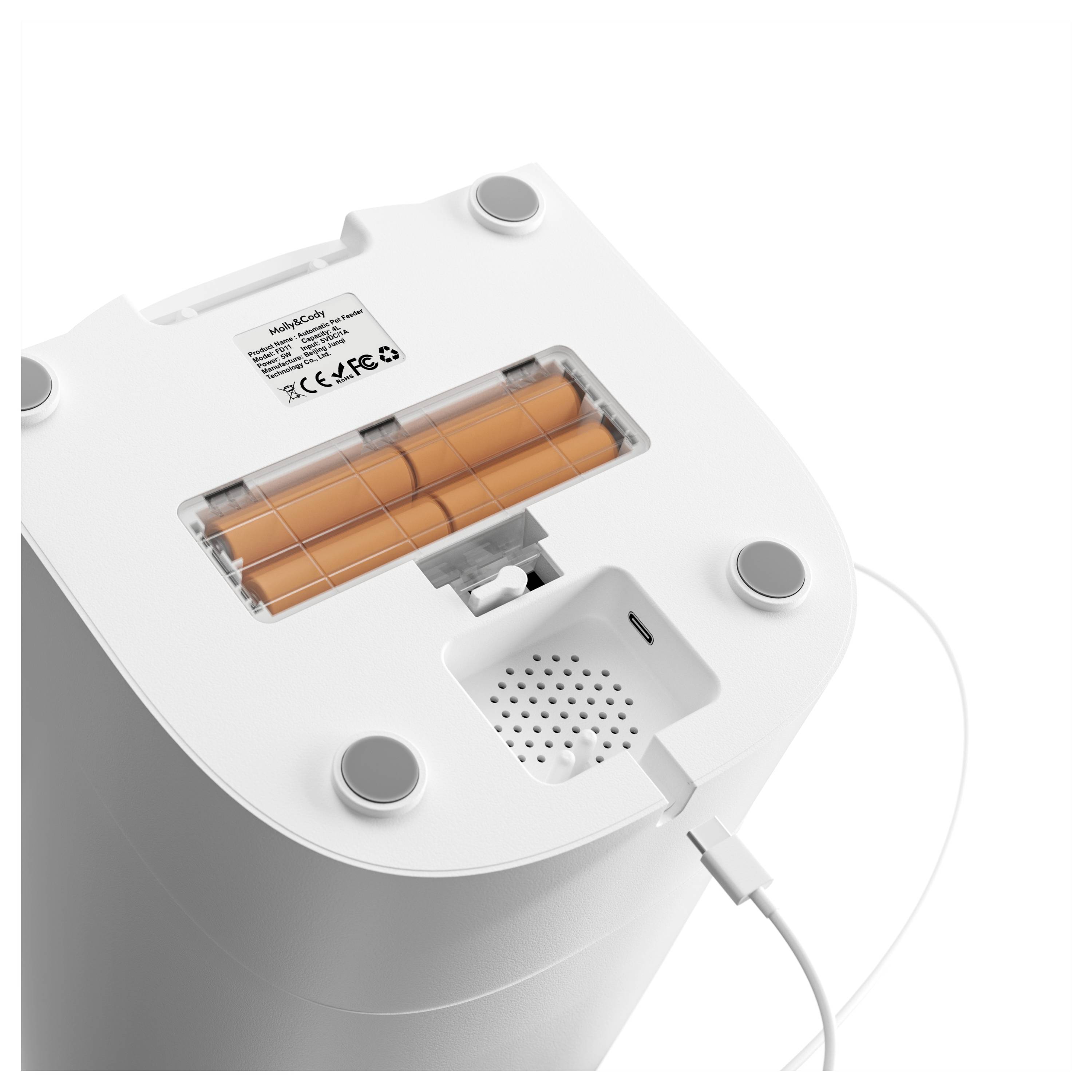 Molly & Cody Distributeur automatique de nourriture BALOU 4 l blanc 1 pc(s) MC100002