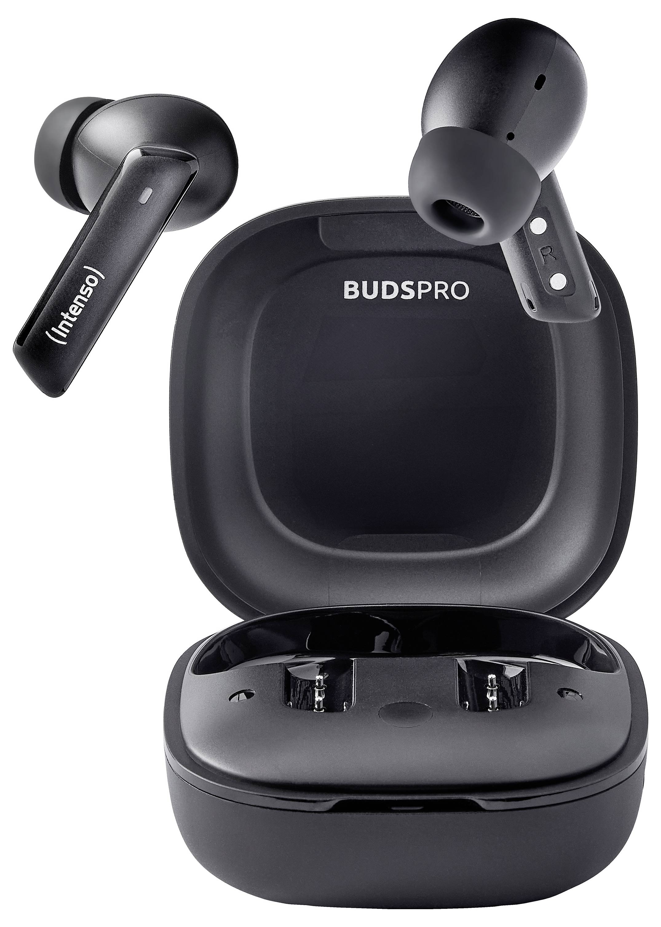 Intenso Buds Pro T500HAE schwarz Écouteurs intra-auriculaires Bluetooth noir Noise Cancelling hydrophobe téléphone portable