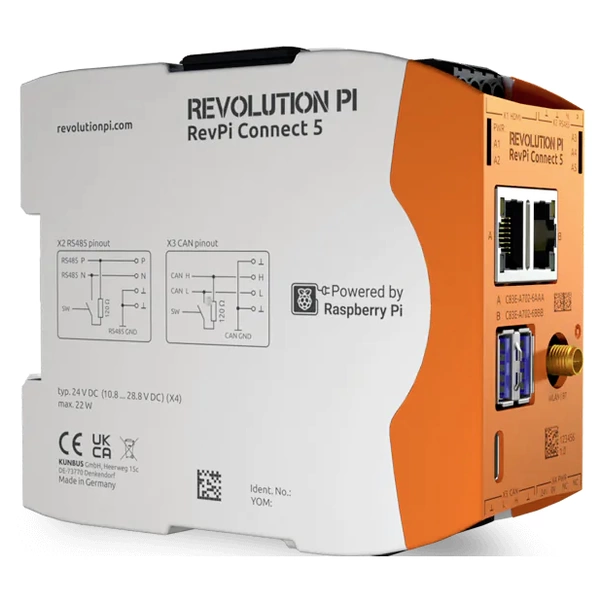 Revolution Pi by Kunbus RevPi Connect 5 100417 API - Module d'extension 24 V/DC Revolution Pi by Kunbus RevPi Connect 5 100417 API - Module d'extension 24 V/DC
